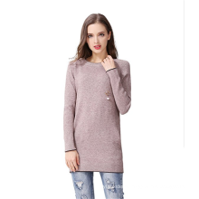 PK18A73HX Pullover Women Dress Round Neck Cashmere Sweater